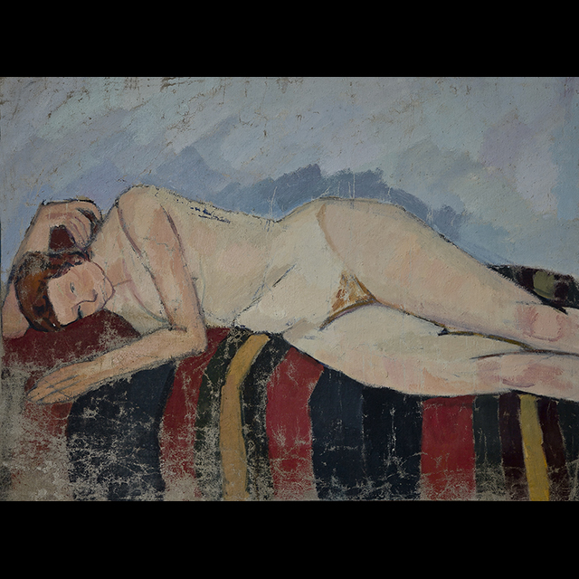 Nude on oriental carpet